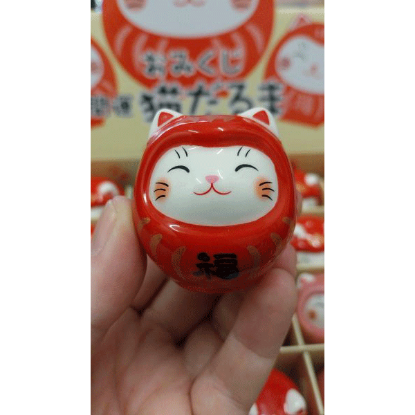 Manekineko Daruma, rot Manekineko Daruma, rot