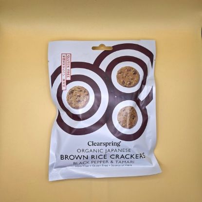 Senbei Brauner Reis-Schwarzer Pfeffer-Tamari