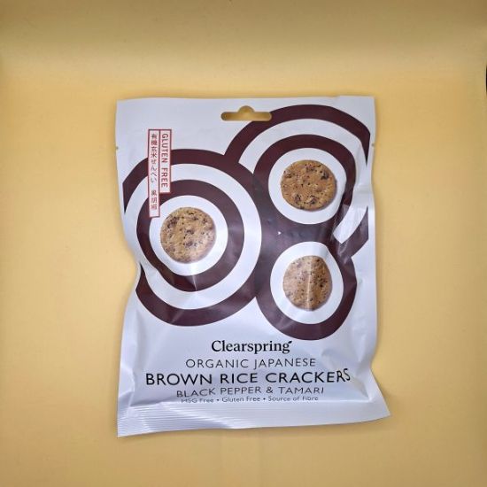 Senbei Brauner Reis-Schwarzer Pfeffer-Tamari